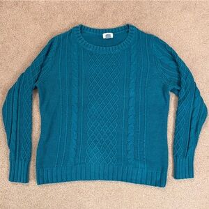 Vintage Old Navy Teal Cowl Neck Sweater